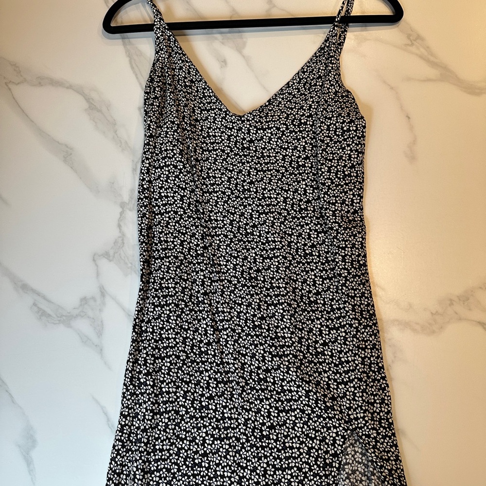 Reformation Marlowe Dress in Black Floral